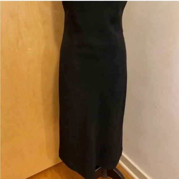 Banana Republic Black Elegant Dress With Beaded Spaghetti Straps Women’s Size 8